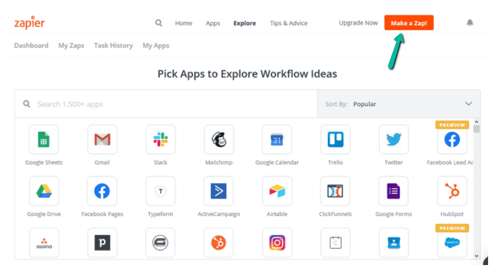Zapier-make-a-zap Zapier-make-a-zap