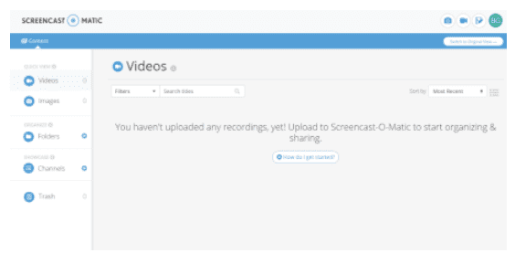 Screencast-O-Matic - stap 1 Screencast-O-Matic - stap 1