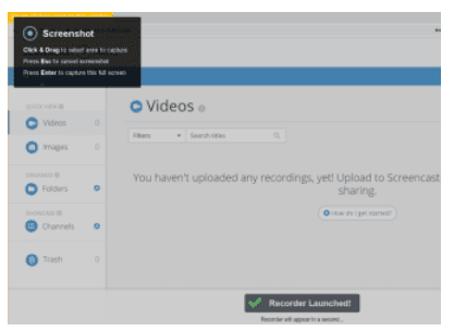 Screencast-O-Matic - stap 3 Screencast-O-Matic - stap 3