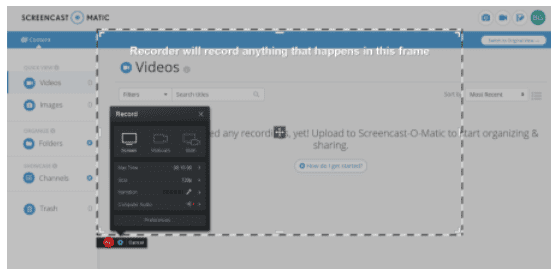 Screencast-O-Matic - stap 4 Screencast-O-Matic - stap 4